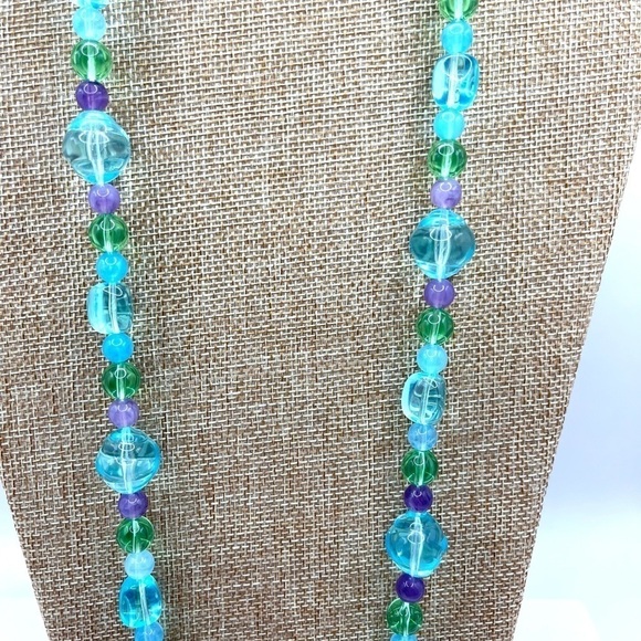 Spring Glass Bead Necklace - Picture 2 of 8